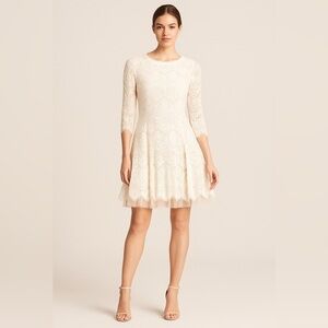 Betsy & Adam Lace Fit & Flare Dress - Size 2